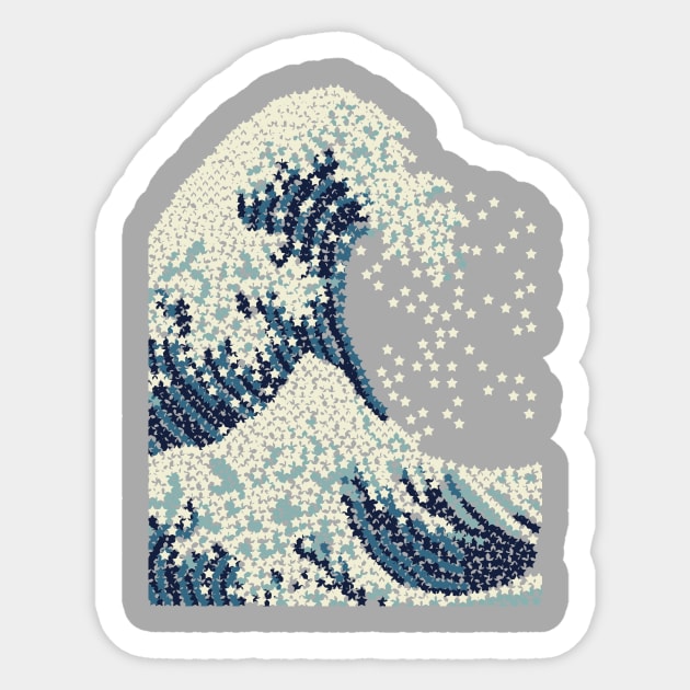 star wave Sticker by takesick